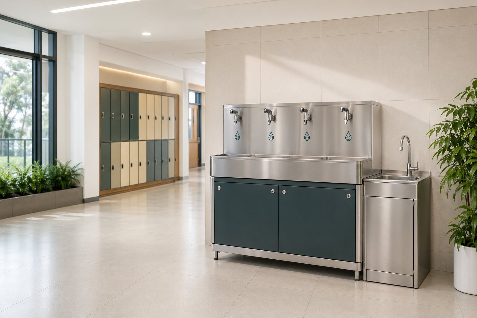 学校办公商用饮水台场景